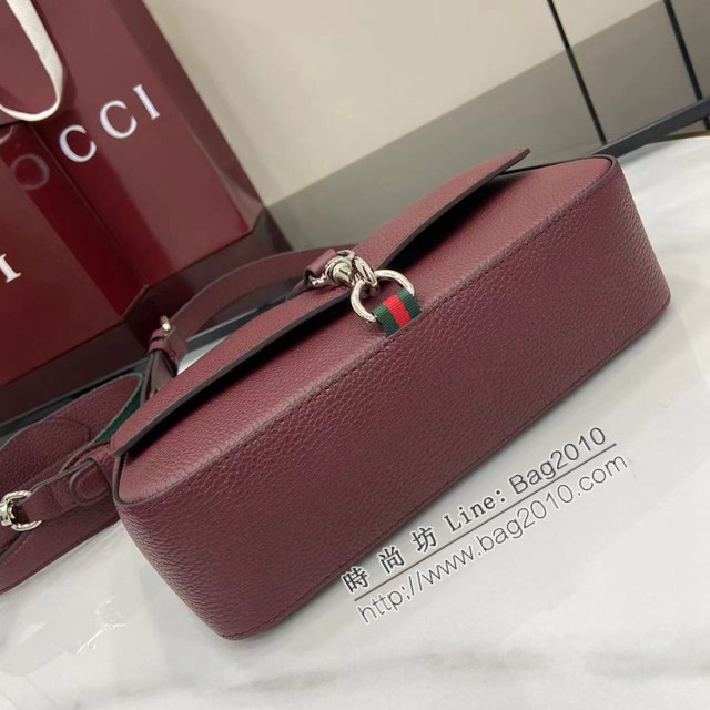 Gucci專櫃古馳2025春夏系列最新款原廠皮斜挎包肩背包 jh2713型號：821623